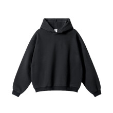 Sweat-shirts à capuche épais doublés en coton, coupe oversize, vierges, pour l'hiver.