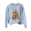 Dame juletrøje med rund hals og pullover 4