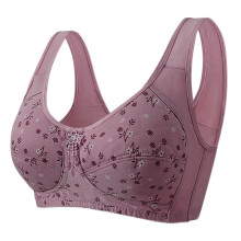 Reggiseno push-up senza ferretto per donna, reggiseno da donna stampato, sottile, traspirante, taglie forti, senza ferretto