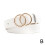 Cinto feminino de couro PU com argolas duplas, estilo casual, modelo P7P7. 6