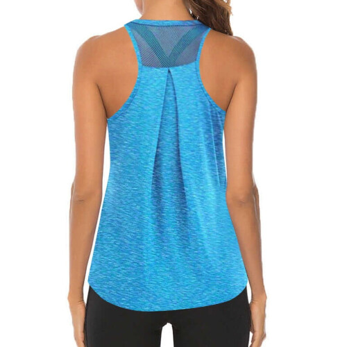 Μπλούζες Tankini για Γυναίκες Σαββατοκύριακου Activewear, Μπλούζες Γυμναστικής με Mesh 2