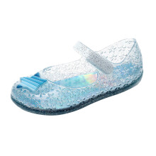 Girls Slippers Fashion Closed Toe Non- Soft Sole Star Jelly Princesses Shoes Girls Casual Vacations Slippers,Blue,7-8 Years