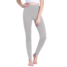 Korkeavyötäröiset leggingsit naisille, vatsaa tukevat, plus-kokoiset, voiset treenileggingsit, kiinteät joogahousut, trikoot, harmaa, 1 kpl