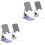 4 pcs Cell Phone Stand Adjustable Height Phone Stand Foldable Cell Phone Holder 1