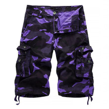 Pantalones cortos cargo para hombre, pantalones cortos cargo con múltiples bolsillos, pantalones cortos holgados informales, pantalones de pierna