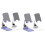 4 pcs Cell Phone Stand Adjustable Height Phone Stand Foldable Cell Phone Holder 4