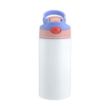 Isolierte Trinkflasche für Kinder unter 5 ! Personalisierbarer 350-ml-Edelstahlbecher mit Strohhalmdeckel, ideales Geschenk für Schule und
