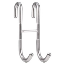 Over Shower Glass Door Hook, 304 Stainless Steel, Drilling-Free Hanger for Towels, Robes, Squeegees – Compatible with Frameless Doors
