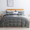 Housse de couette 100% coton avec fermeture éclair et attaches aux coins 1