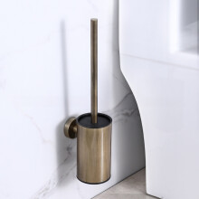 Brosse de toilette murale avec manche allongé