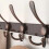 Επιτοίχια Ράφι Παλτών 5Hooks από Ροζ Χρυσό Ανοξείδωτο Ατσάλι 4