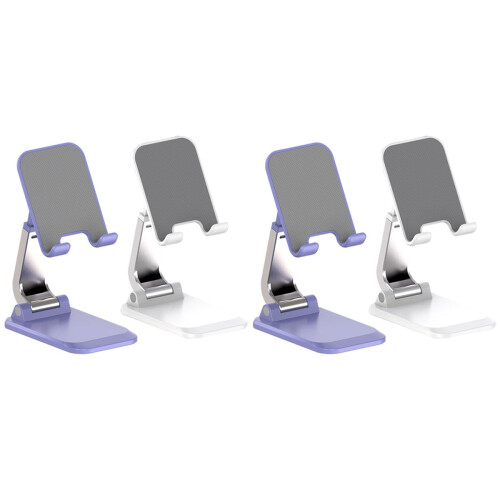 4 pcs Cell Phone Stand Adjustable Height Phone Stand Foldable Cell Phone Holder 2