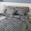 Housse de couette 100% coton avec fermeture éclair et attaches aux coins 2