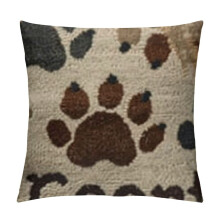 King Size Kort Plysj Putetrekk – Dog Bones & Paw