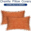 Φθινοπωρινά Μαξιλαροθήκες Σενίλ Burnt Orange, Σετ 20x12" 6