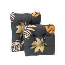 Verdicktes Outdoor-Sitzkissen-Set (2 Stück), wetterbeständiges Nylon, leuchtende Drucke, 43 x 43 cm / 43 x 53 cm, für Garten/Terrasse/Veranda