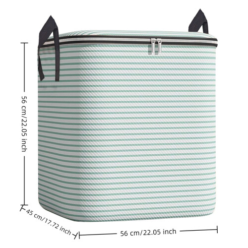 Sacs de rangement pour couettes 37 gallons, double fermeture éclair, beige 2