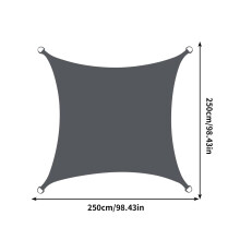Bâche d'ombrage triangulaire PRETXORVE pour jardin et piscine, protection solaire et anti-UV
