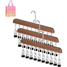 Organisateur de placard suspendu avec 10 pinces – Lot de 3