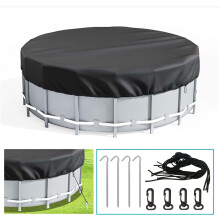 Cubierta para piscina exterior, cubierta circular para bañera, cubierta plegable para mascotas infantiles, cubierta impermeable para piscina