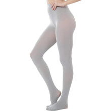 Women's 80D ultra-soft opaque tights, high-waist footed