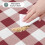 Square Waterproof Vinyl Tablecloth with Flannel Back 60x60 5