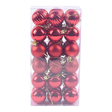 36Pcs 1.57" Shatterproof Red Christmas Tree Baubles – Clearance Decorations, Compatible with All Trees
