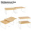 Kitchen Cabinet and Counter Shelf Organizer, Stackable & Expandable, White and Natural 5