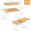 Kitchen Cabinet and Counter Shelf Organizer, Stackable & Expandable, White and Natural 2