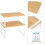 Kitchen Cabinet and Counter Shelf Organizer, Stackable & Expandable, White and Natural 7