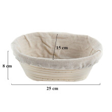 Dough Proving Basket Bread Proofing Basket Handmade Natural Rattan Round Oval Banneton Holder