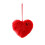 Red Furry Heart Hanging Ornaments 8 Pack 4