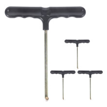 OUNONA 4 Pcs Circular Trampoline Trampoline Spring Hook 13.30X11.50X2.50CM Black