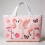 Bolsa de lona acolchoada feminina 33x31cm 4