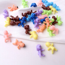 Tineasur 80pcs Miniature Figurines Assorted Color Cake Decor for Party Celebration