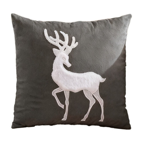 Julebrodert putetrekk 45x45cm grå 1