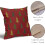 Fodere per cuscini con albero di Natale, 18x18 cm, set da 2, rosse, rustiche 4