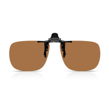 GXFCAI1PC Zonnebril met clip, unisex, gepolariseerde clip voor dag en nacht, opklapbare zonnebril voor autorijden, geschikt voor buiten