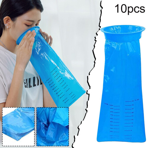 Συσκευασία 10 σάκων εμετού των 1000 ml – Στεγανές τσάντες εμετού μιας χρήσης για 2