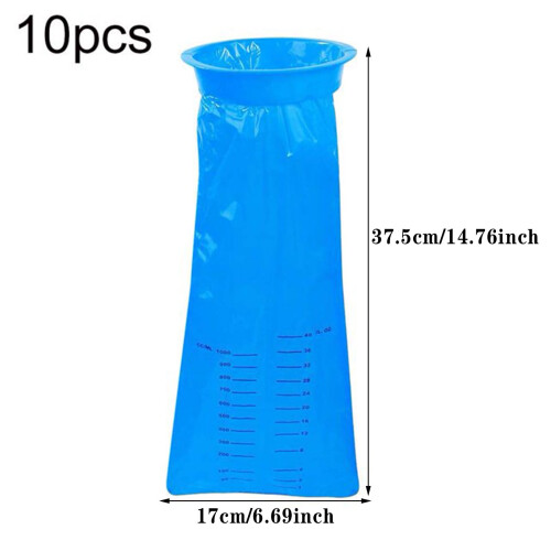 Συσκευασία 10 σάκων εμετού των 1000 ml – Στεγανές τσάντες εμετού μιας χρήσης για 1