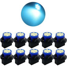 Conjunto de 10 lâmpadas LED T10 194 168 na cor azul gelo para painel de instrumentos, ideais para iluminação brilhante de instrumentos e painéis