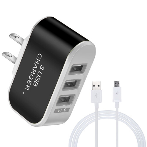 Încărcător USB Candy cu LED, compatibil cu Android, kit de încărcare pentru călătorie + cablu de date