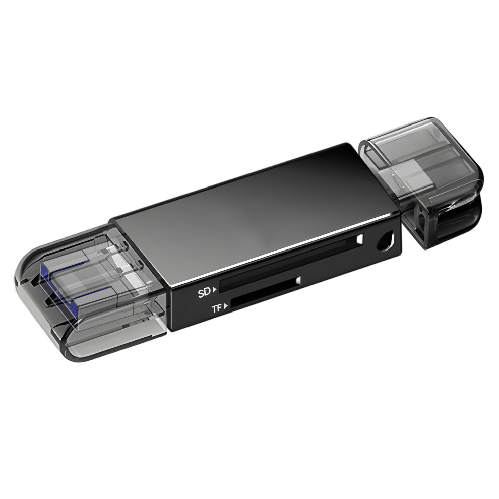 3-In-1 Usb 3.0 Sd/Microsd Card Reader (Usb-A/Usb-C/Micro-Usb), Compatible With Smartphones, Tablets, Computers 9496895907882