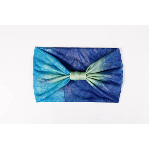 Φαρδιές κορδέλες μαλλιών για γυναίκες, Tie Dye Head Wraps, Boho χοντρές κορδέλες μαλλιών, 1