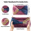 Φαρδιές κορδέλες μαλλιών για γυναίκες, Tie Dye Head Wraps, Boho χοντρές κορδέλες μαλλιών, 4