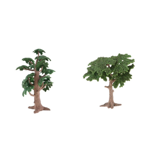 2x Landscape Model Tree Green Scenery Tree Micro Landscape Decorations