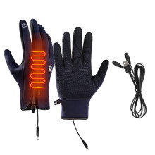 USB-verwarmde handschoenen voor dames en heren, water- en winddicht, geschikt voor touchscreen, voor autorijden, fietsen, jagen, wandelen en skiën.