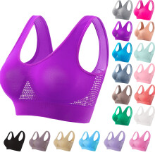 Naadloze draadloze sportbeha's voor dames, sportbeha met hoge ondersteuning, draadloze yogabeha voor vrouwen