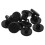 Brake Light Switch Pads with Rubber Material for Various Car Models Black 12pcs 7