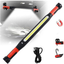 Barra luminosa magnetica ricaricabile per cofano, 52 cm